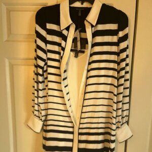 WHBM Black & White Dress